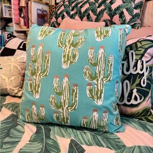 Kirklands Cactus Outdoor Pillow